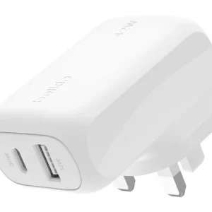 BELKIN WCB009myWH 42 W Dual USB Wall Charger