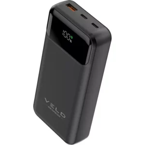 VELD VPB2065B Super-Fast 20000 mAh Portable Power Bank - Black