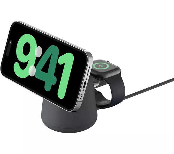 BELKIN BoostCharge Pro 2-in-1 Wireless MagSafe Charging Stand